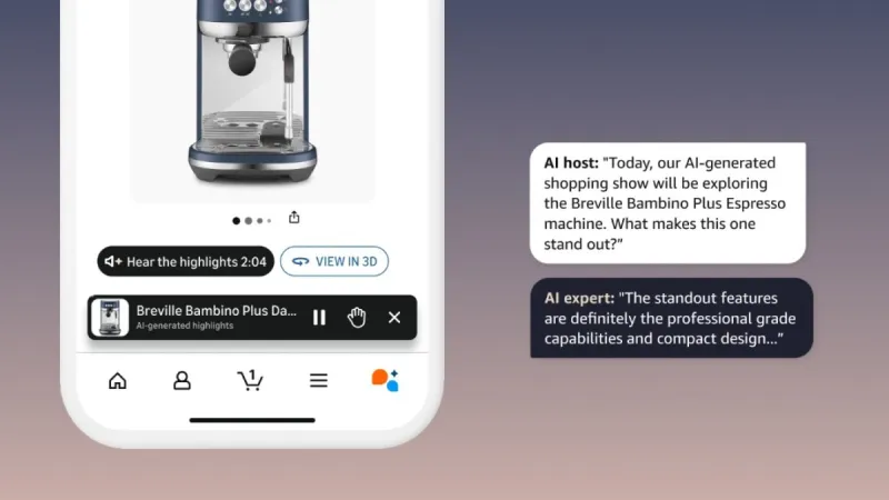 Amazon lance un Q&A audio IA sur les pages produits