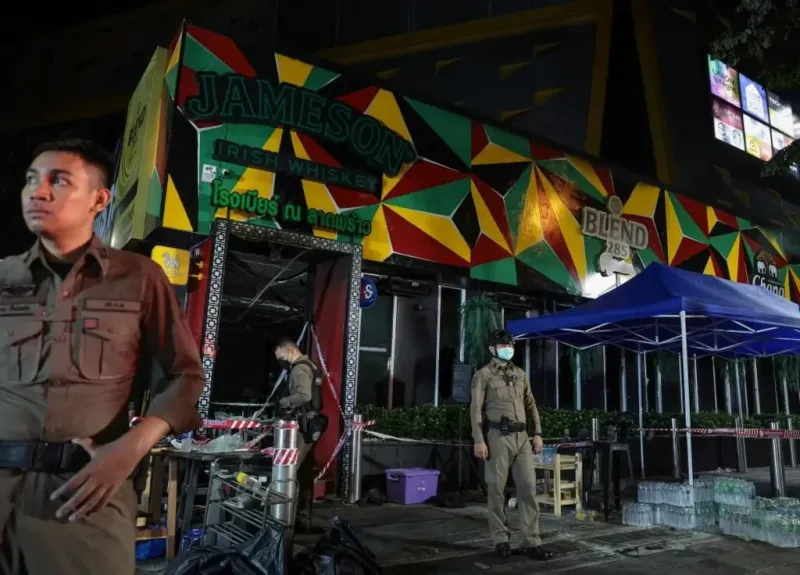 Incendie dans un pub à Bangkok : 27 morts, 60 blessés