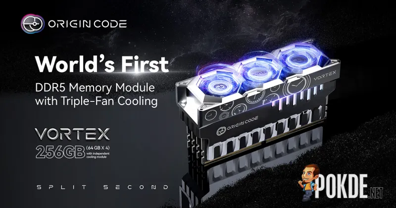 VORTEX DDR5 de Biwin Origin Code avec triple ventilateur