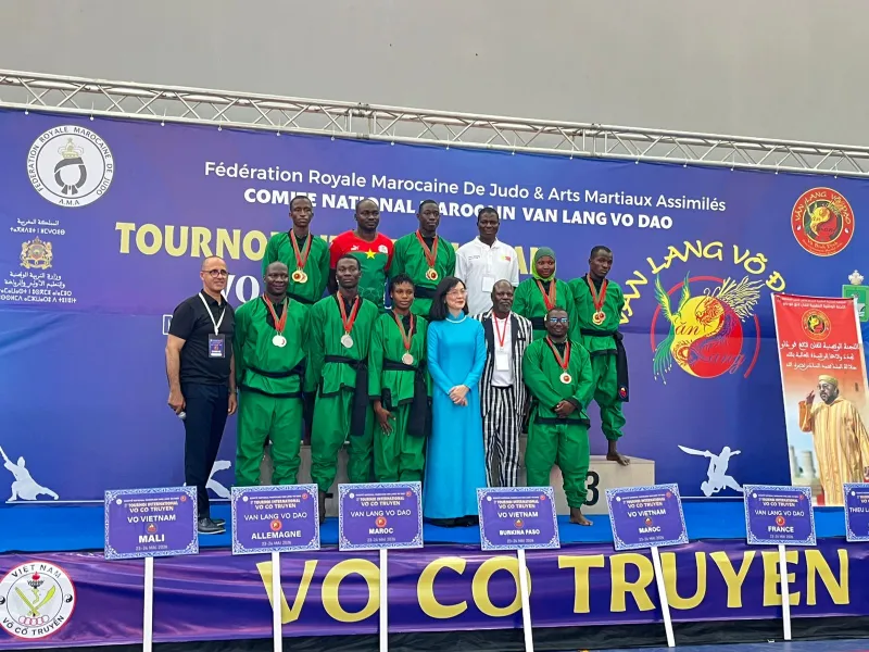 Le Burkina Faso remporte le tournoi international de Võ Cổ Truyền