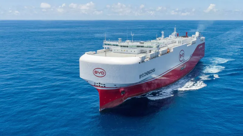 L'arme secrète de BYD : une flotte de navires pour l'expansion mondiale des VE
