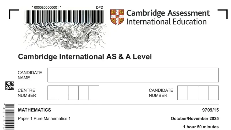 Fuite de l'épreuve de maths de Cambridge au Pakistan