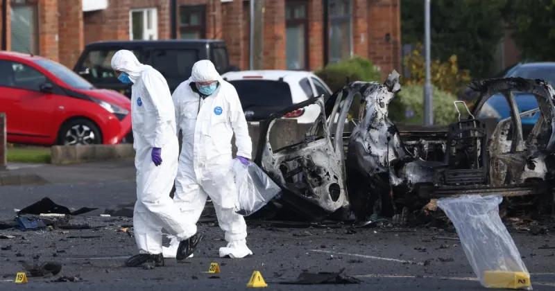 Explosion d'une voiture piégée près d'un poste de police à Dunmurry