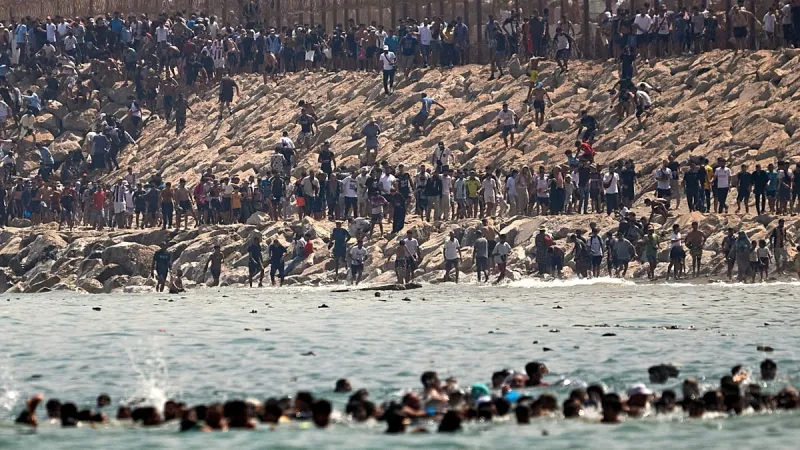 Ceuta Sees Mass Migrant Influx from Morocco