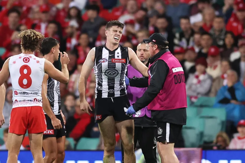 Oscar Steene de Collingwood victime d'une déchirure du LCA