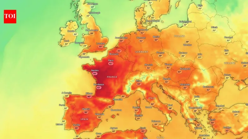 Vague de chaleur meurtrière en Europe, records battus