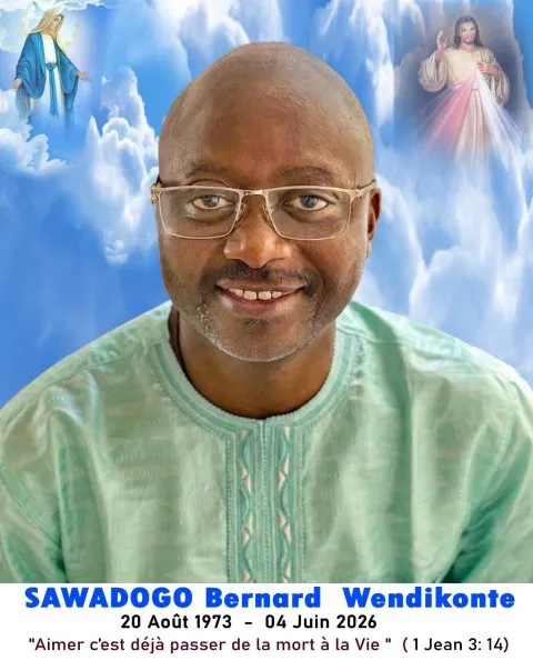 Décès de Bernard Wendikonte Sawadogo : Faire-part
