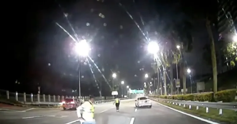 Conducteur arrêté après avoir forcé un barrage à KL
