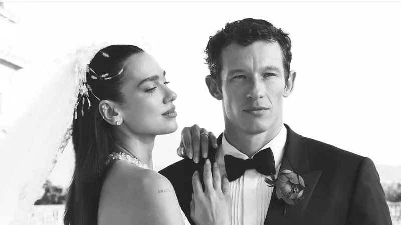 Dua Lipa publie plus de photos de mariage avec Callum Turner