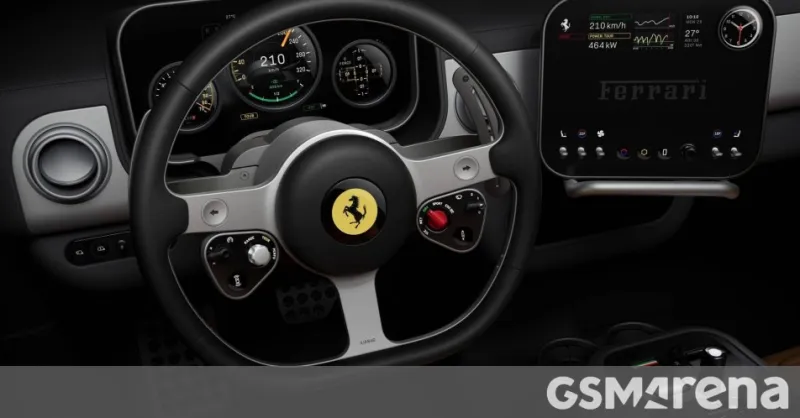 Ferrari Luce : écrans OLED Samsung confirmés