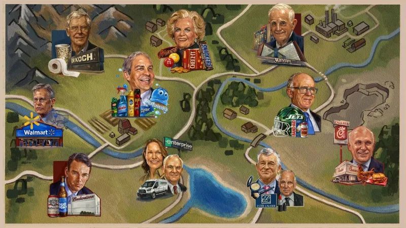Forbes : Les familles les plus riches d'Amérique valent 1 900 milliards de dollars