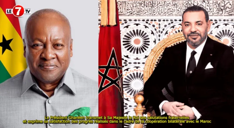 Ghana President Greets King Mohammed VI on Bilateral Ties