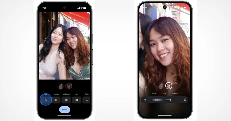 Google Photos ajoute des outils IA 'Retouche' pour la peau et les dents