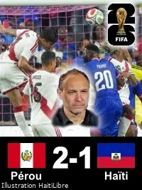 Haïti s'incline 2-1 face au Pérou en match amical