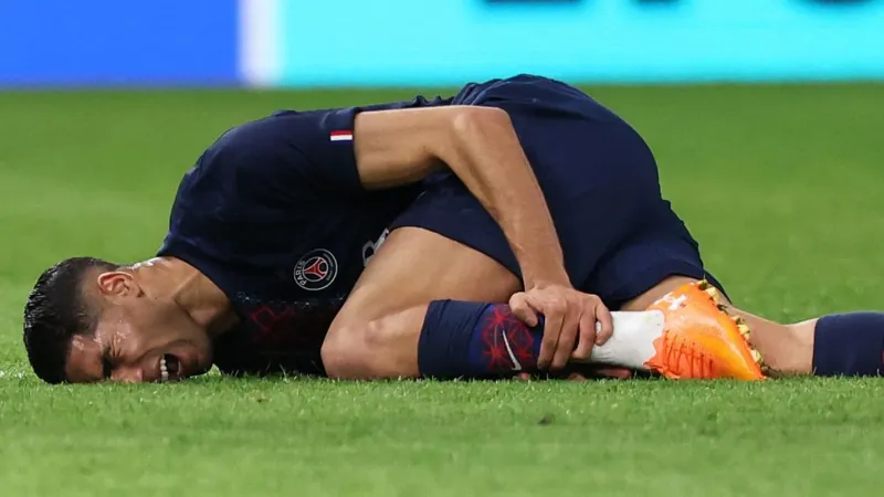 Hakimi absent jusqu'à trois semaines pour blessure aux ischio-jambiers