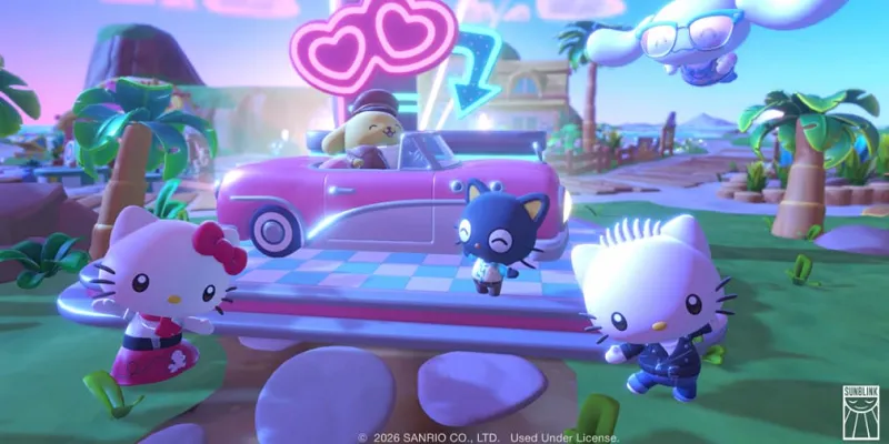 Hello Kitty Island Adventure ajoute du décor rétro 50s pour le Festival de l'Amitié