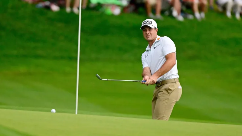Hovland mène le Travelers Championship après le troisième tour