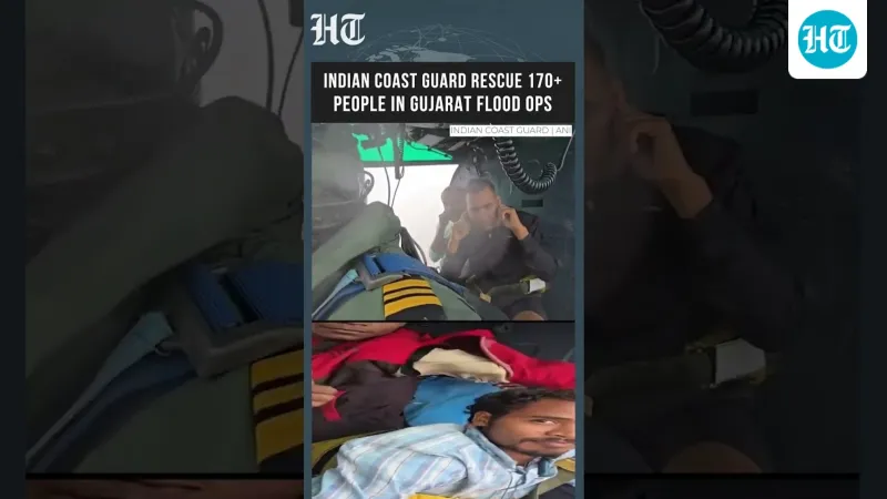 Indian Coast Guard Rescues Over 170 People During Gujarat Flood Operations
