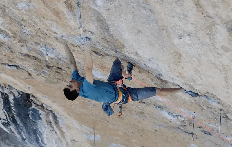 Jorge Díaz-Rullo réussit l'onsight d'American Hustle 5.14b