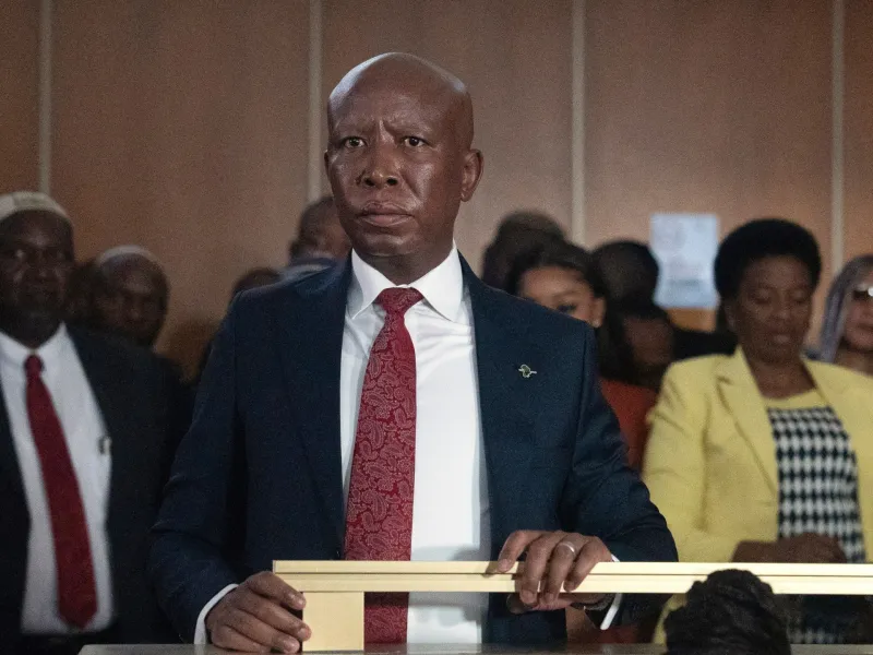 La condamnation de Julius Malema pour usage d'arme confirmée en appel