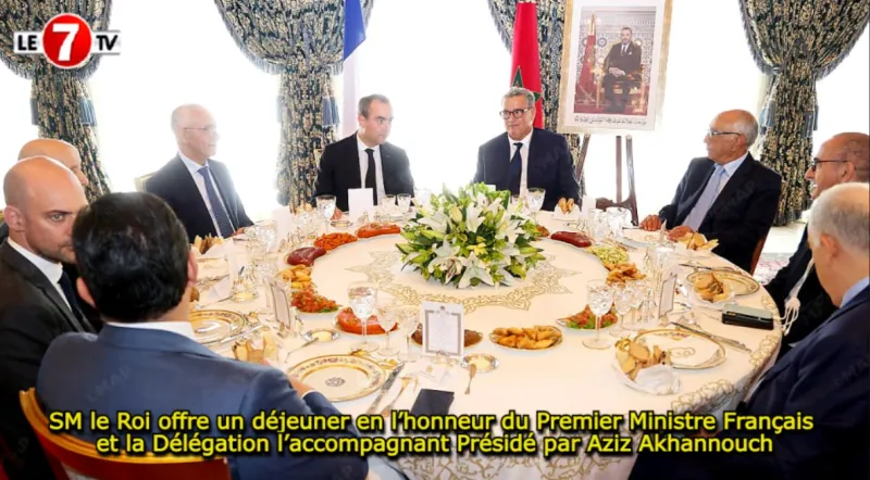 King Mohammed VI Hosts Lunch for French PM and Delegation