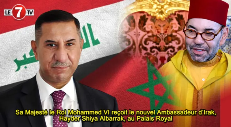 Le Roi Mohammed VI reçoit le nouvel ambassadeur irakien Hayder Shiya Albarrak