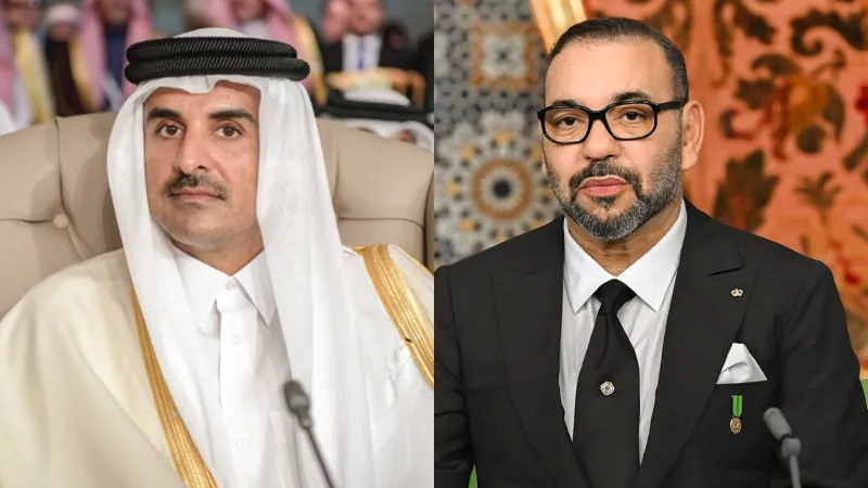 Le Roi Mohammed VI présente ses condoléances à l'Émir du Qatar pour le décès de son père