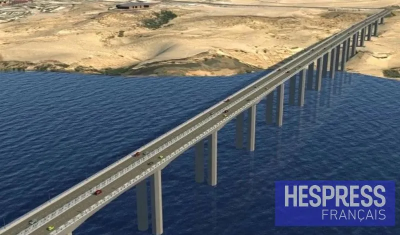 Pont de Laâyoune : 43 % d'avancement, le plus long du Maroc