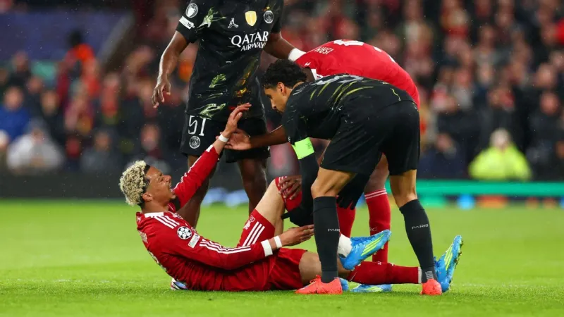 Ekitike de Liverpool victime d'une rupture du tendon d'Achille