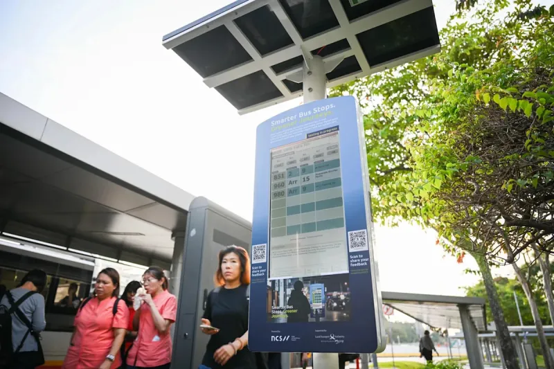 LTA teste un affichage solaire couleur pour bus