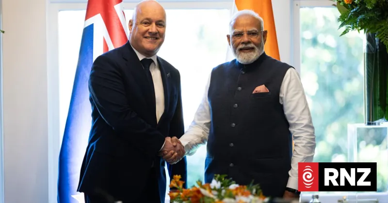 Luxon et Modi s'accordent sur un partenariat commercial et de sécurité maritime
