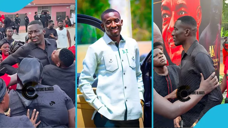 Un homme exige de l'argent de Twum Barima lors d'un enterrement