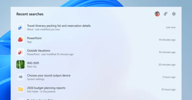 Microsoft teste une recherche Windows 11 sans publicités