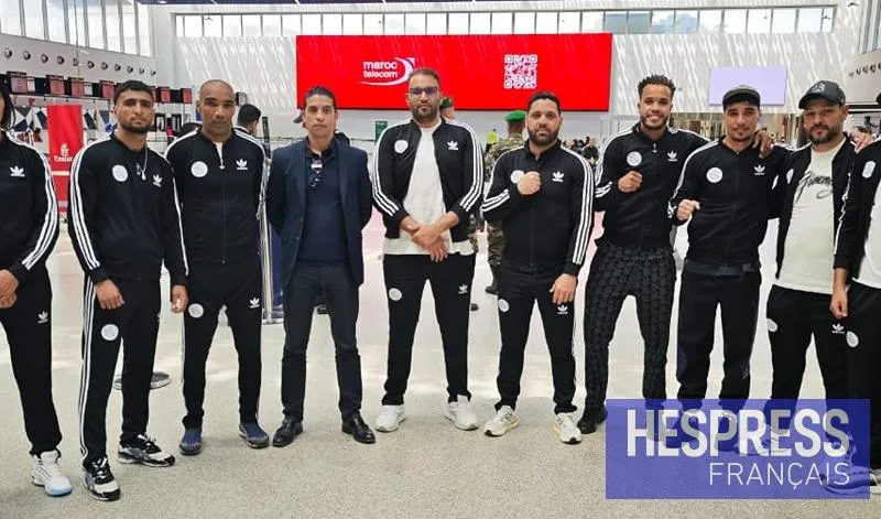 La sélection nationale de boxe du Maroc en stage en Russie