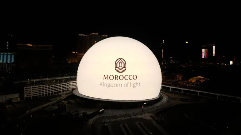 Le Maroc lance une pub touristique sur le Sphere de Las Vegas