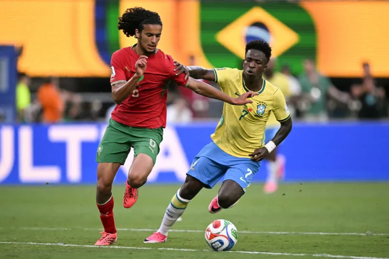 Le Maroc brille avec Bouaddi, 18 ans, face au Brésil