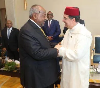 Bourita représente le Roi à l'investiture de Guelleh