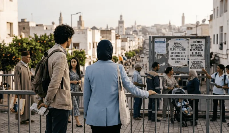 Chômage au Maroc à 10,8% au T1 2026