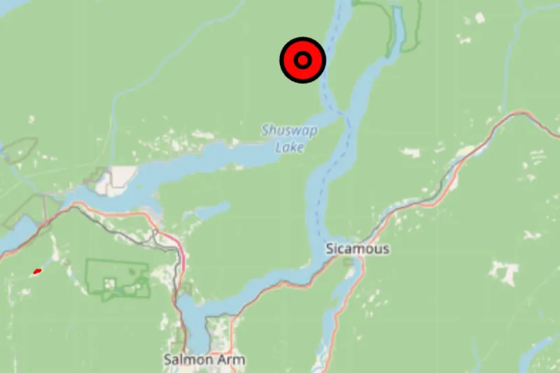 Feu de forêt maîtrisé au mont Fowler dans le nord de Shuswap