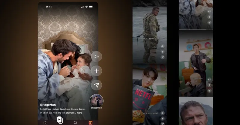 Netflix teste un fil vertical 'Clips' sur mobile