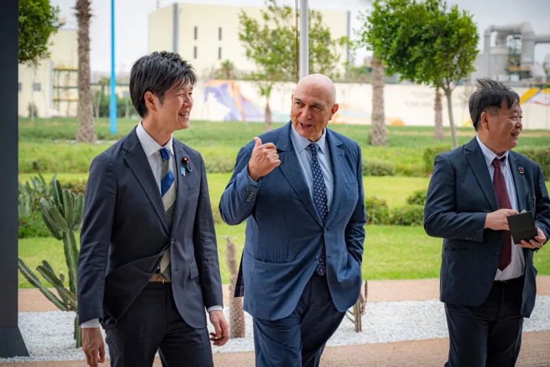OCP reçoit le ministre japonais de l'Agriculture à Jorf Lasfar