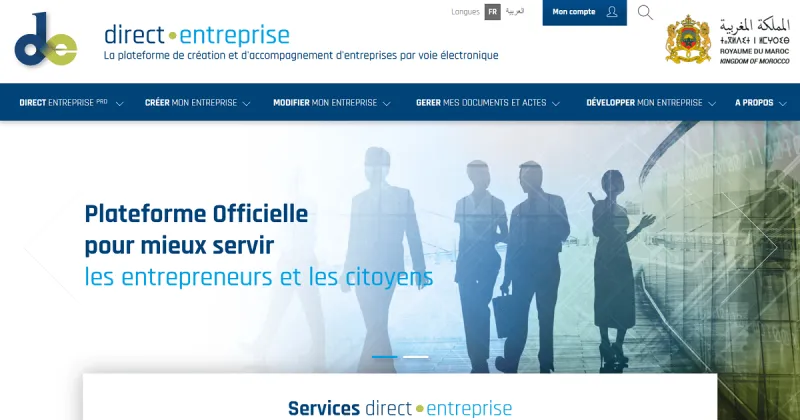 Plus de 50 300 entreprises créées via DirectEntreprise au Maroc