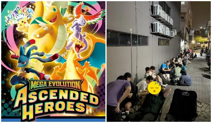 Les fans du JCC Pokémon campent pour le nouvel ensemble