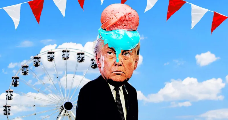 Panne de courant fait fondre les glaces à la foire de Trump