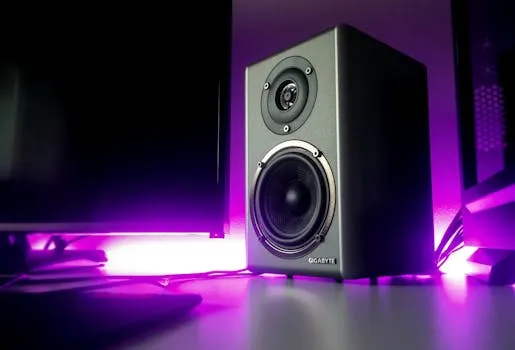 Enceintes bibliothèque amplifiées : punch visuel et sonore