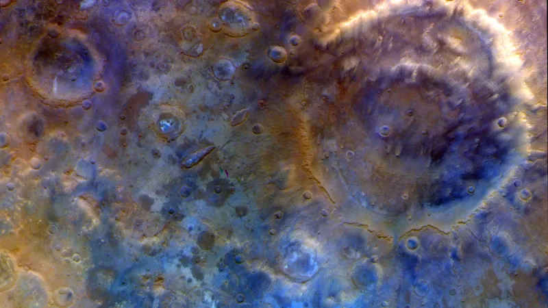 La sonde Psyche capture une image bleue de Mars lors d'un survol