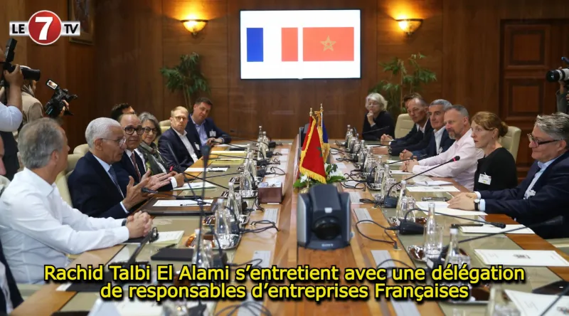 Rachid Talbi El Alami reçoit une délégation d'entreprises françaises