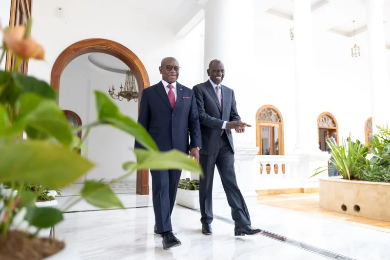 Ruto accueille le président de la Sierra Leone Bio à State House