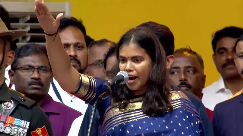 S Keerthana : La plus jeune ministre du cabinet de Vijay au Tamil Nadu