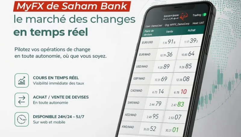 Saham Bank lance MyFX, appli de change pour entreprises